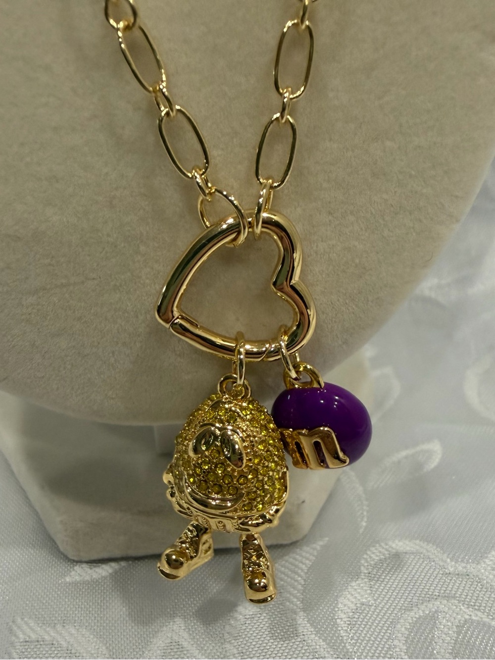 4TH SPECIAL!KATE SPADE GOLD PEANUT M&M NECKLACE